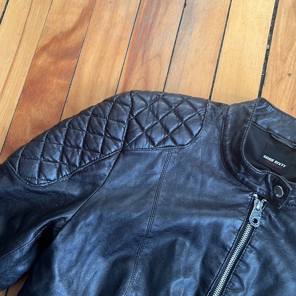 Miss Sixty black faux leather Moto jacket - Picture 5 of 7